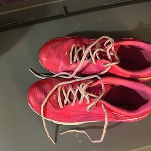 Puma running shoes, pink women’s size 8